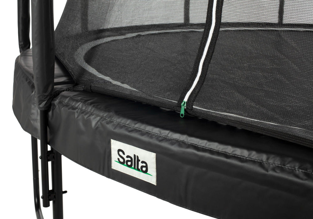 Salta 10ft Round Premium Black Edition Trampoline with Enclosure