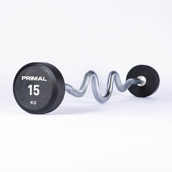 Primal Performance Series Urethane Supercurl EZ-Barbell Set 5kg-50kg (10 Bars)