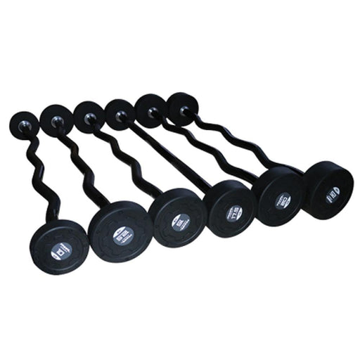 Primal Strength Premium Rubber Nero Barbell Set 10-45kg 10 Pair Set - Best Gym Equipment