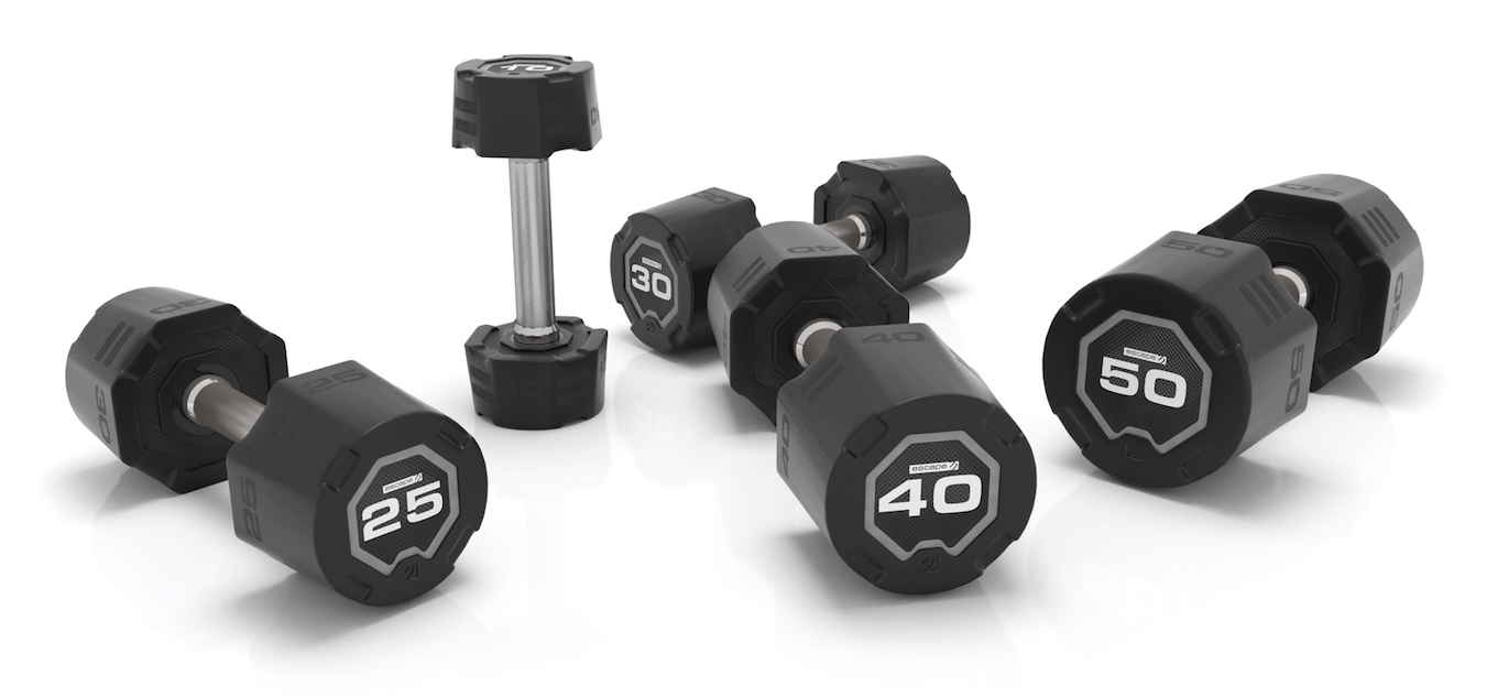 Escape Fitness 1 10kg Urethane Dumbbell Set Best Gym Equipment