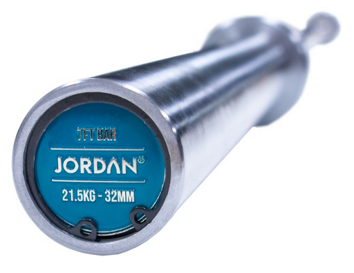 Jordan Olympic 7ft Steel Series Bar with bearings - 1500lbs / 681kg test (with bearings)