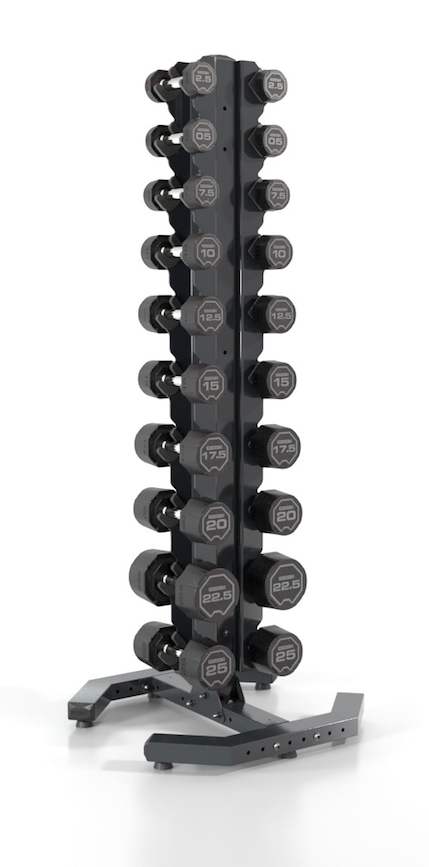 Escape 2.5 25kg SBX Dumbbell Set with Upright Rack Best Gym