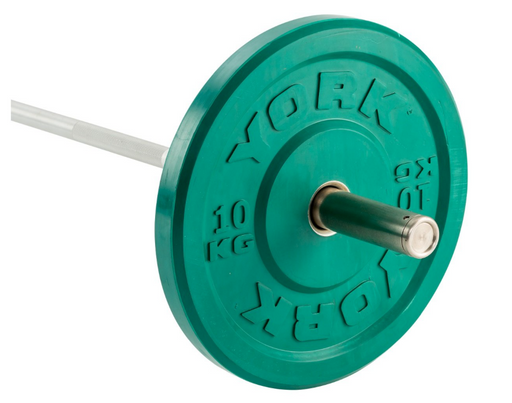 York Coloured Olympic Rubber Bumper Plates (Up to 25kg) - Best Gym Equipment