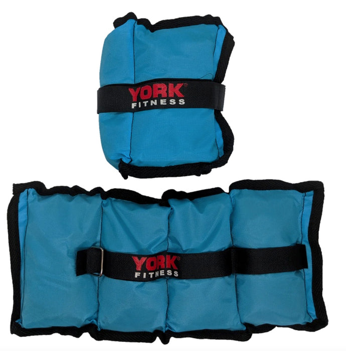 York Fitness 2 x Ankle Wrist & Weights
