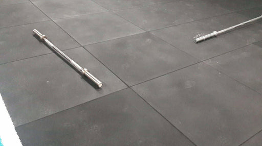 Flatline Black Rubber Gym Flooring 1m x 1m 20mm - Best Gym Equipment