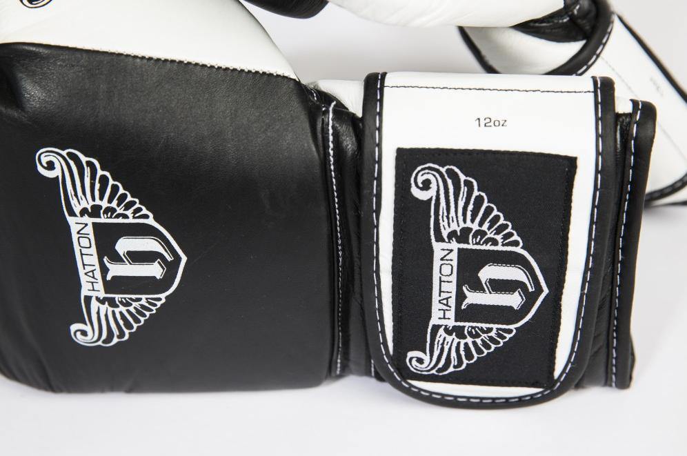 Hatton Pro Leather Velcro Gloves (Up to 16oz) - Best Gym Equipment