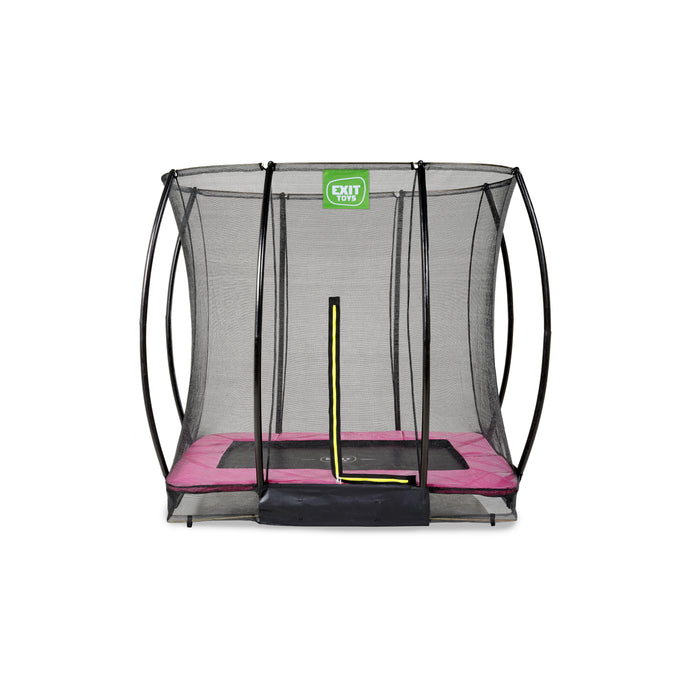 Trampolino Exit Silhouette Con Rete Di Sicurezza - 244x366 Cm, Ideale Per Bambini - Foto 1