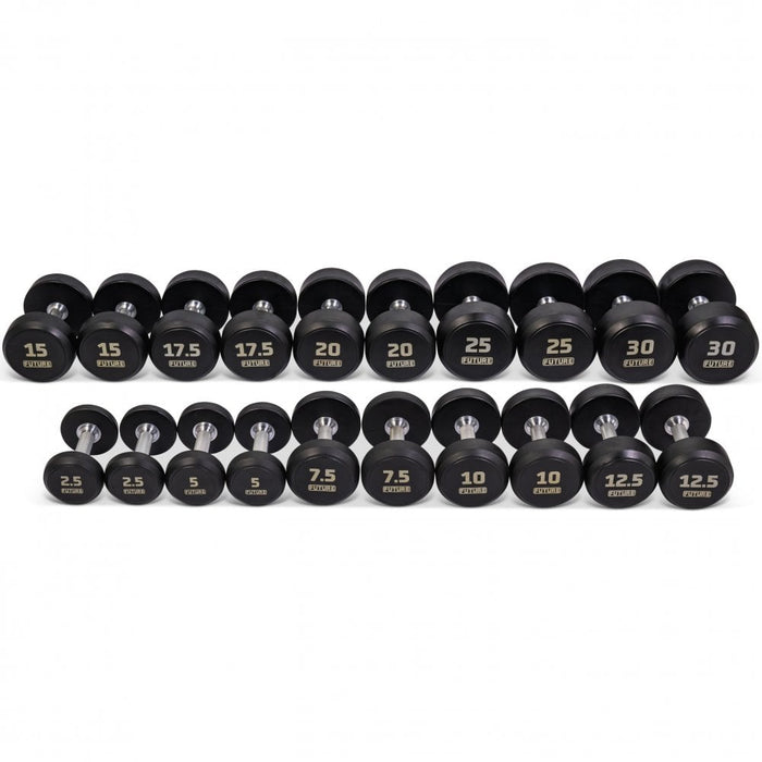 Future Premium Rubber Dumbbell Set 2.5 - 30kg