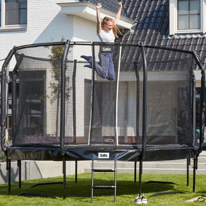 Salta 10ft Round First Class Trampoline with Enclosure
