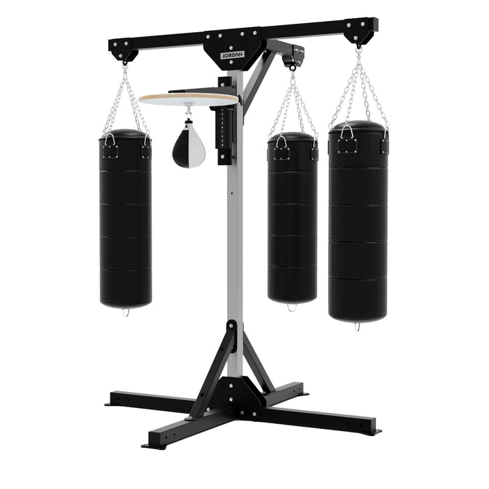 Jordan Ultimate 4 Station Boxing Frame (punchbags not included) (4 Bag Arms)