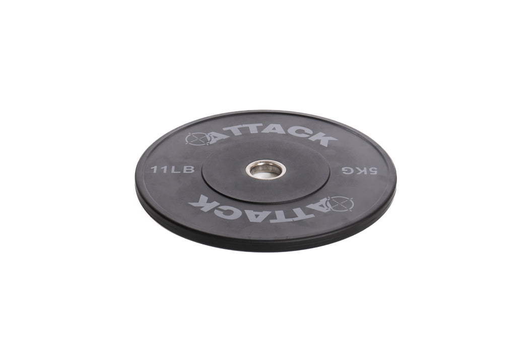 Attack Strength Olympic Solid Rubber Black Bumper Plates