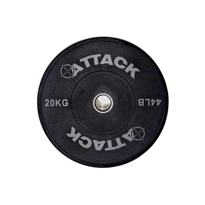 Attack Strength Olympic Solid Rubber Black Bumper Plates