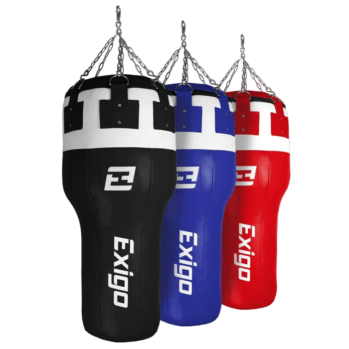 Exigo Super Pro 3.5ft 40kg Leather Angle Punch Bag