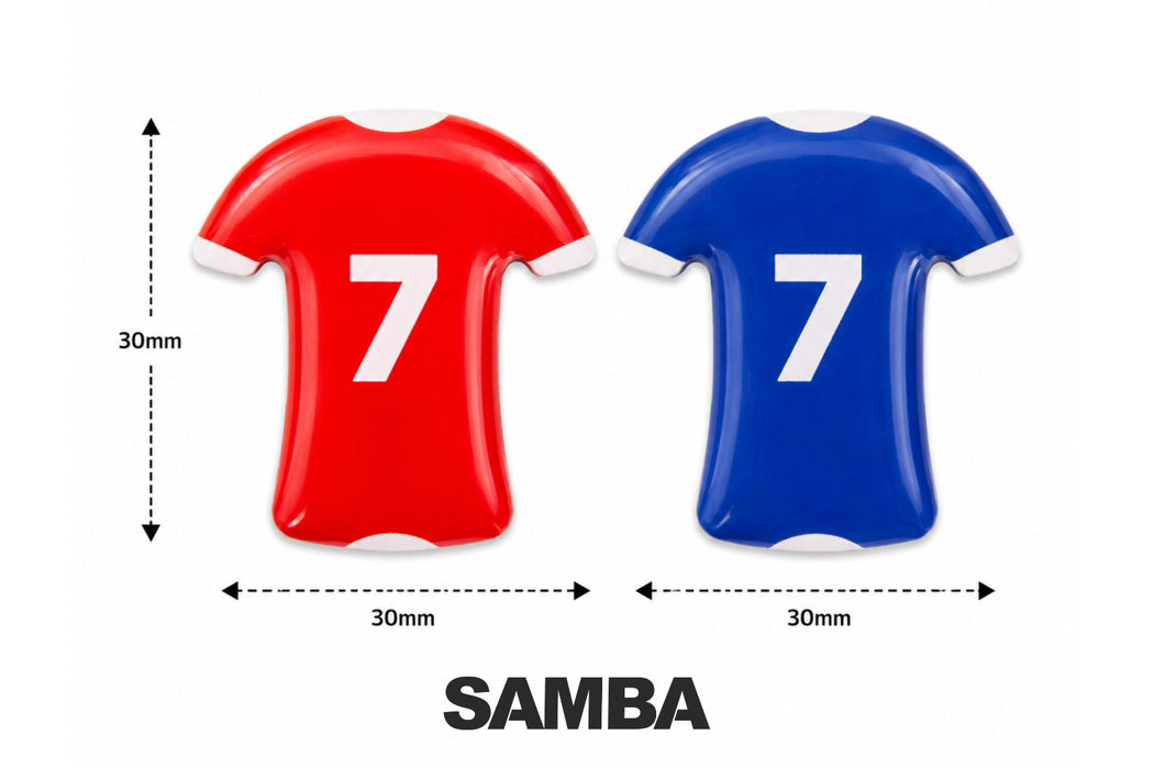 Samba Football Coaching Board Shirt Magnets Set