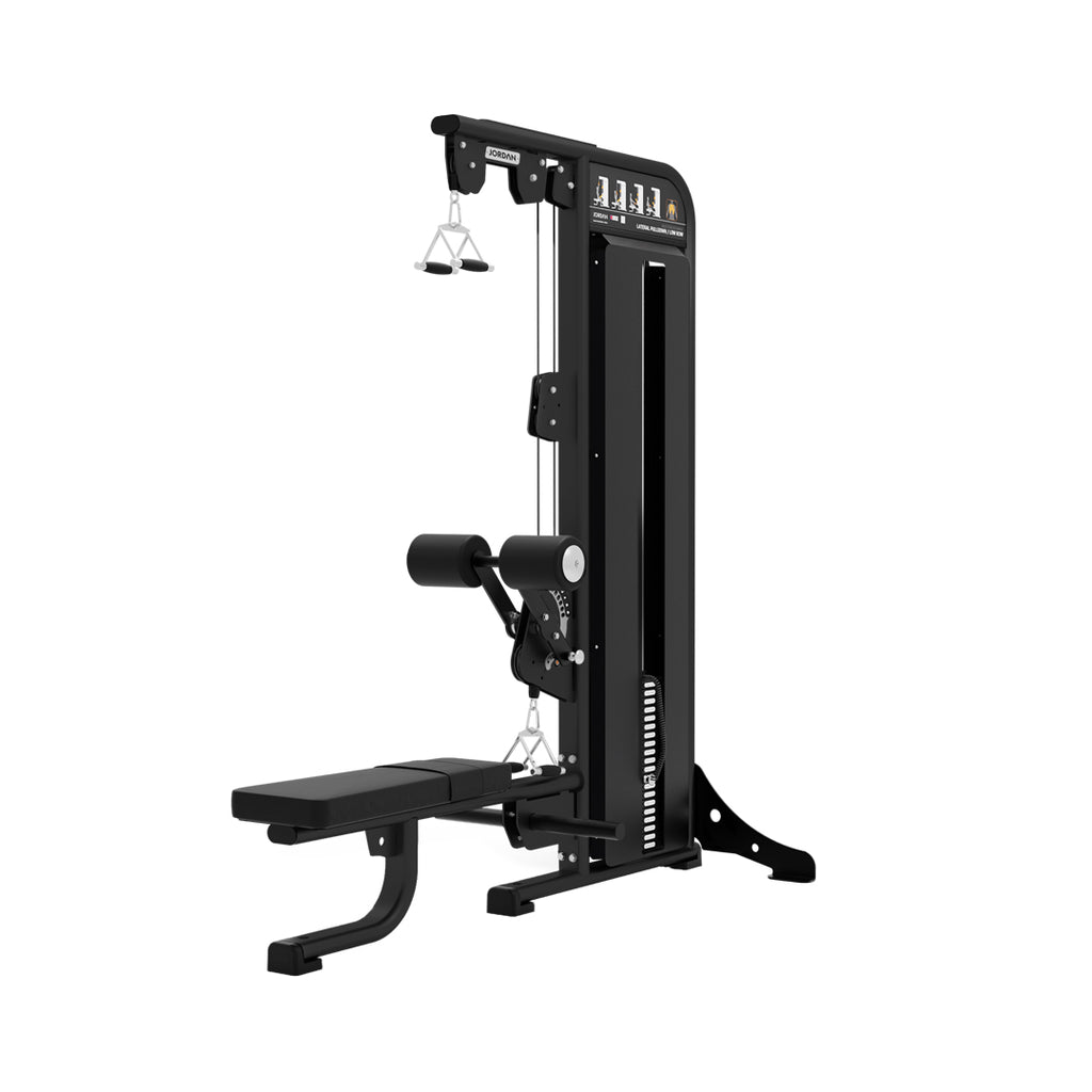 Studio Barbell Set Rack Jordan Lateral Pulldown Low Row Combination - 125kg Weight Stack — Best ...