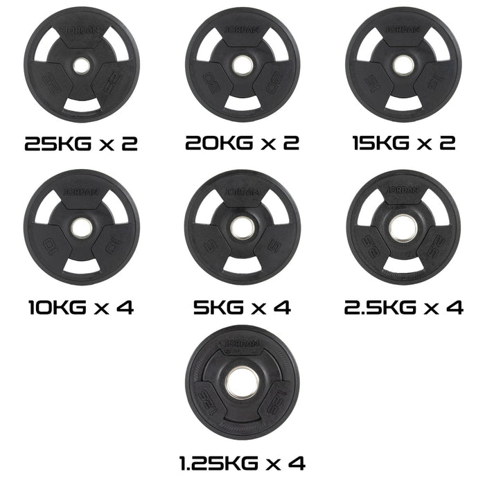 Jordan Rubber Tri-Grip Olympic Plate Sets