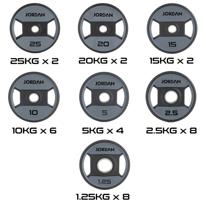 Jordan Urethane Dual Grip Olympic Plate Sets