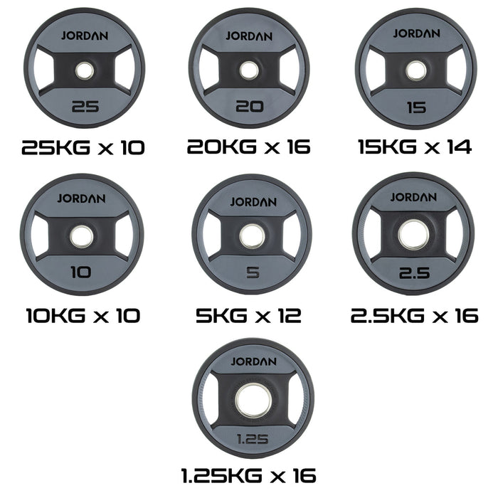 Jordan Urethane Dual Grip Olympic Plate Sets