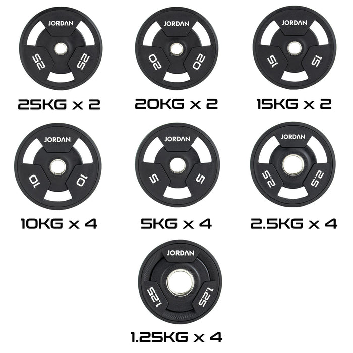 Jordan Urethane Tri-Grip Olympic Plate Sets