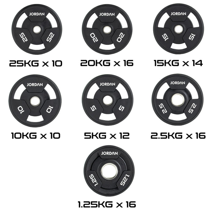 Jordan Urethane Tri-Grip Olympic Plate Sets