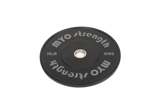 MYO Strength Olympic Solid Rubber Black Bumper Plates