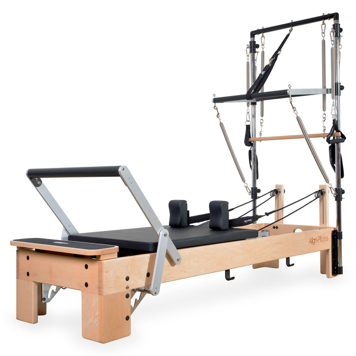 Align-Pilates M8-Pro Maple Wood Pilates Reformer with Half Cadillac