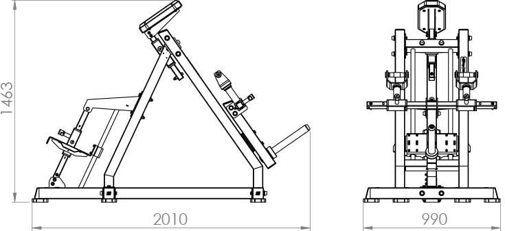 Exigo® Plate Loaded Linear T-Bar Row 2.0