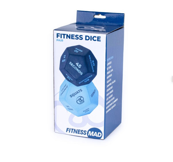 Fitness Mad 12-Sided Fitness Dice - Pair