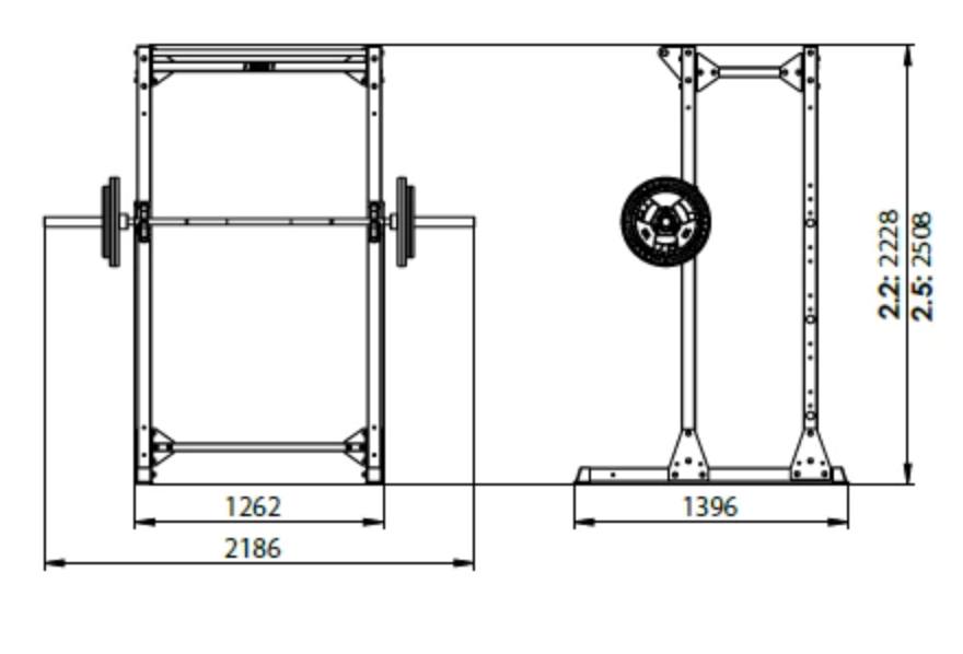 Mat Rack Jordan Jordan Ultimate Strength Half Rack — Best Gym Equipment