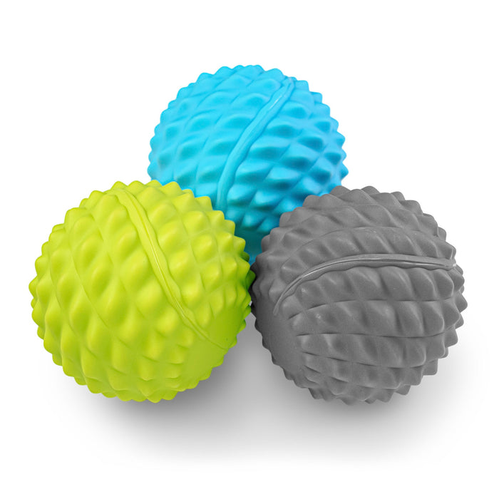 Fitness Mad Wave Massage Balls (Set of 3) - 7.5cm