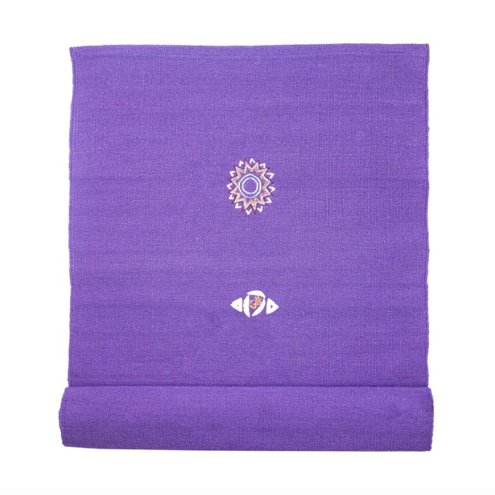 Fitness Mad Cotton Yoga Rug - Chakra Pattern