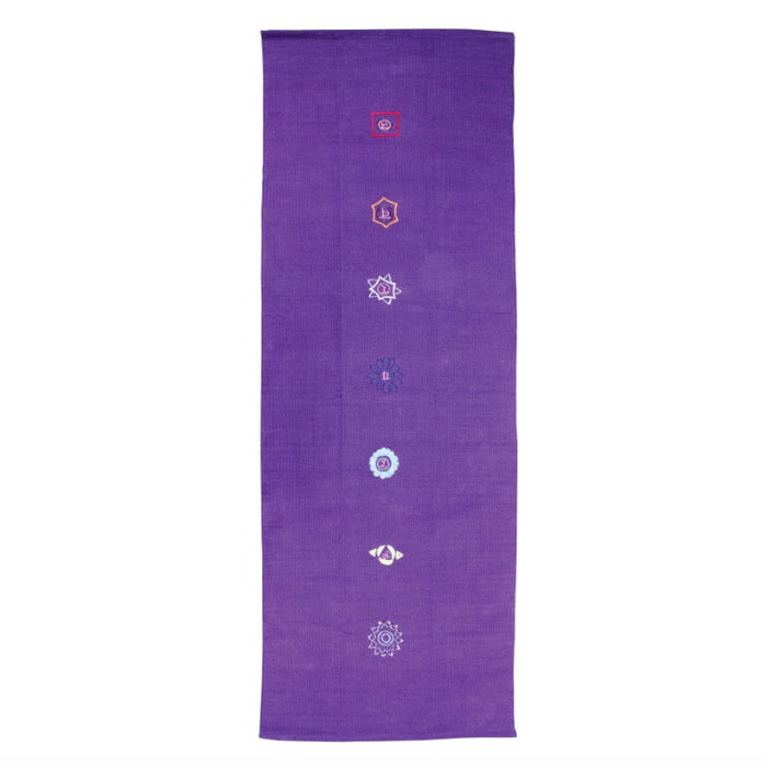 Fitness Mad Cotton Yoga Rug - Chakra Pattern