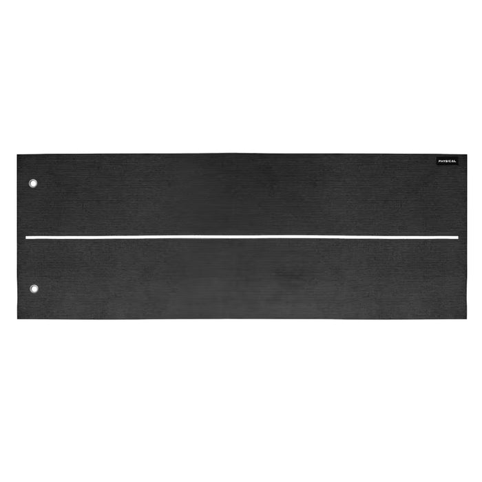 Physical Company Club Yoga Mat with Central Posture Line - Black