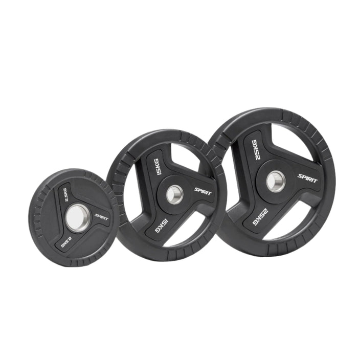 Spirit Rubber Tri-Grip Olympic Plates (Individual)