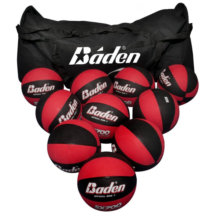 Baden Game Day Bag with 10 SX BasketBalls