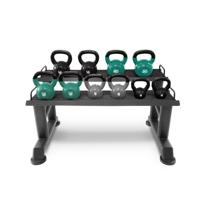 Physical Company 10 Vinyl Kettlebell Set with Rack