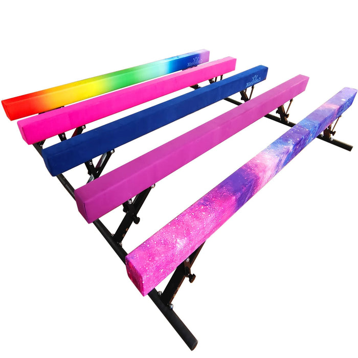 Cannons Solid 8ft Gymnastics Beams with folding adjustable legs