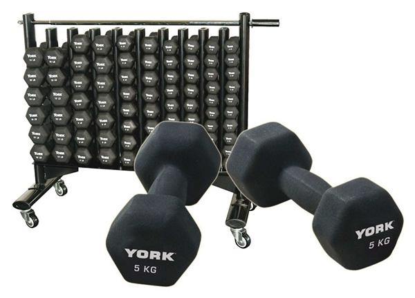 York Neo Hex Dumbbells Club Pack - (44 pairs) - Best Gym Equipment