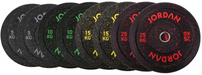 Jordan HG Black Rubber Bumper Plate - Coloured Fleck - Best Gym Equipment