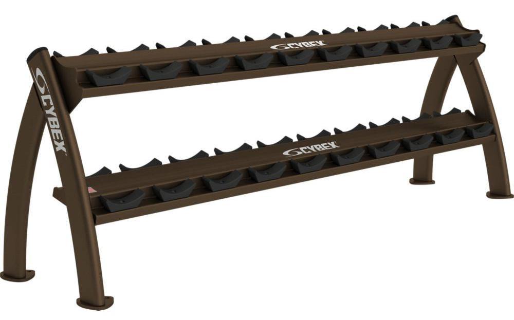 cybex dumbbell rack Cybex Twin Tier Dumbbell Rack (Holds 10 Pairs) — Best Gym Equipment