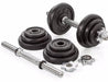 York 20kg Black Cast Iron Dumbell Set in a case - Best Gym Equipment