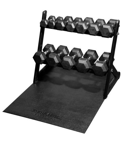 Primal Pro Series 2.5kg-15kg Hex Set And Rack With Mat