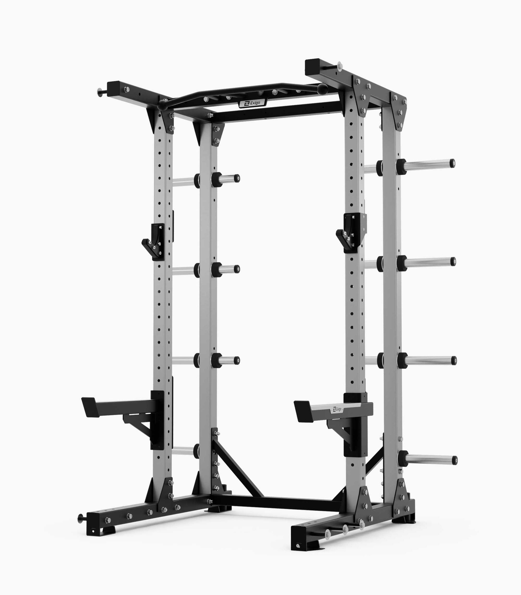 E80 Root Rack Exigo E80 Elite Half Rack — Best Gym Equipment