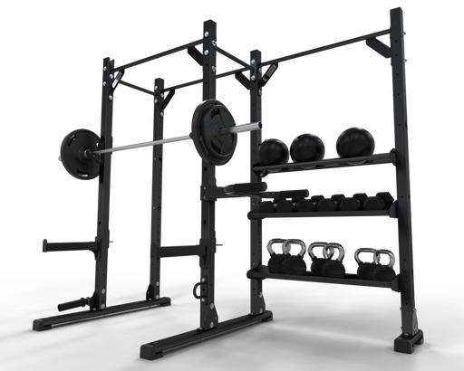 Jordan Ultimate Strength Half Rack With Functional Storage - Best Gym Equipment