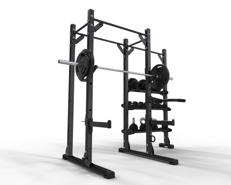 Jordan Ultimate Strength Half Rack With Functional Storage - Best Gym Equipment