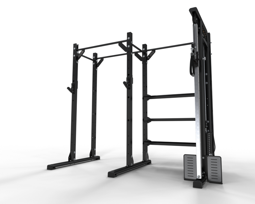 Jordan Ultimate Strength Half Rack With Functional Storage And Pulley - Best Gym Equipment