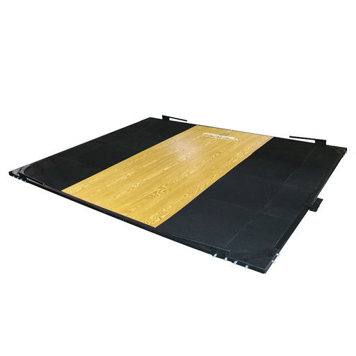 Primal Pro Series Bamboo Wood & Rubber Lifting Platform Including Frame and Band Handles