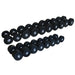 Primal Strength Premium Rubber Nero Dumbbells 27.5kg-50kg - Best Gym Equipment