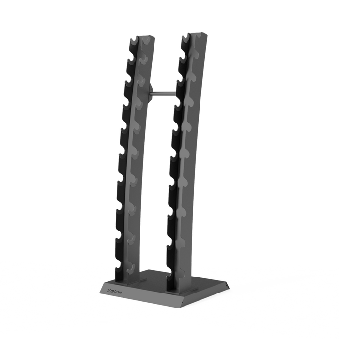 Jordan Chrome Dumbbell set 1-10kg with Vertical Rack