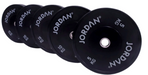 JORDAN HG BLACK RUBBER BUMPER PLATES - 150kg Set - Best Gym Equipment